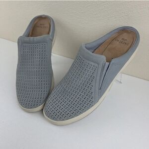 Earth Origins Emilia‎ Mule Women's 9.5 Steel Blue Nubuck